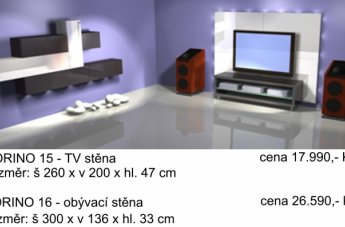 Obývací stěny - akční sestavy