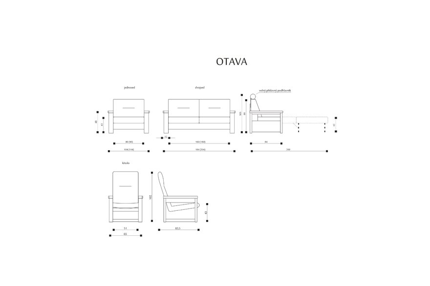 Sedací souprava Otava