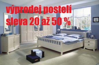 VÝPRODEJ POSTELÍ