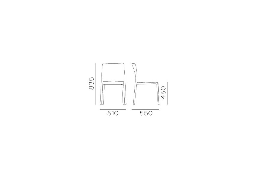 Plastová židle Volt HB 673