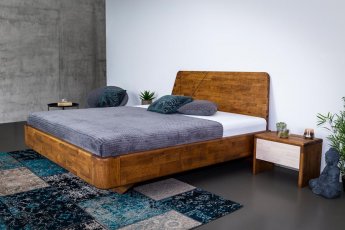 Masivní postel NOE - malajský dub