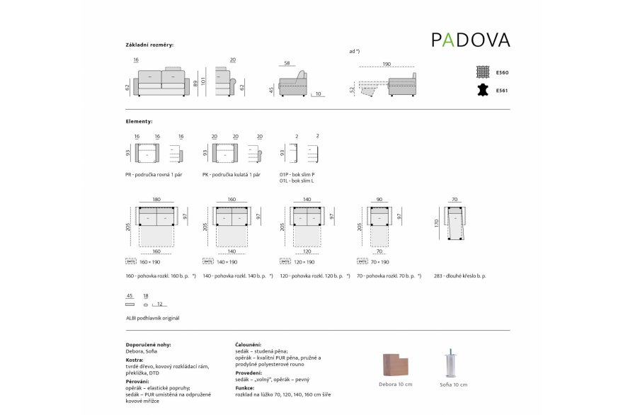 Sedací souprava Padova