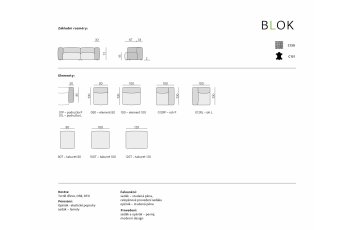 Sedací souprava Blok