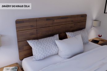 Masivní postel Salor - malajský dub