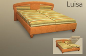 Čalouněná postel Luisa