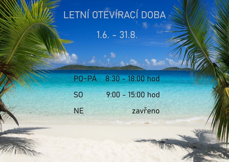 Letní otevírací doba